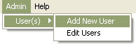 Admin->User(s)->Add New User